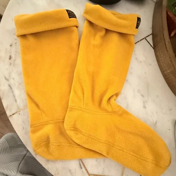 Joules Black Rain Boots with Yellow Trim - Picture 8 of 9